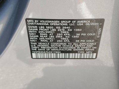 2020 Volkswagen Atlas Cross Sport 3.6L V6 SEL Premium R-Line