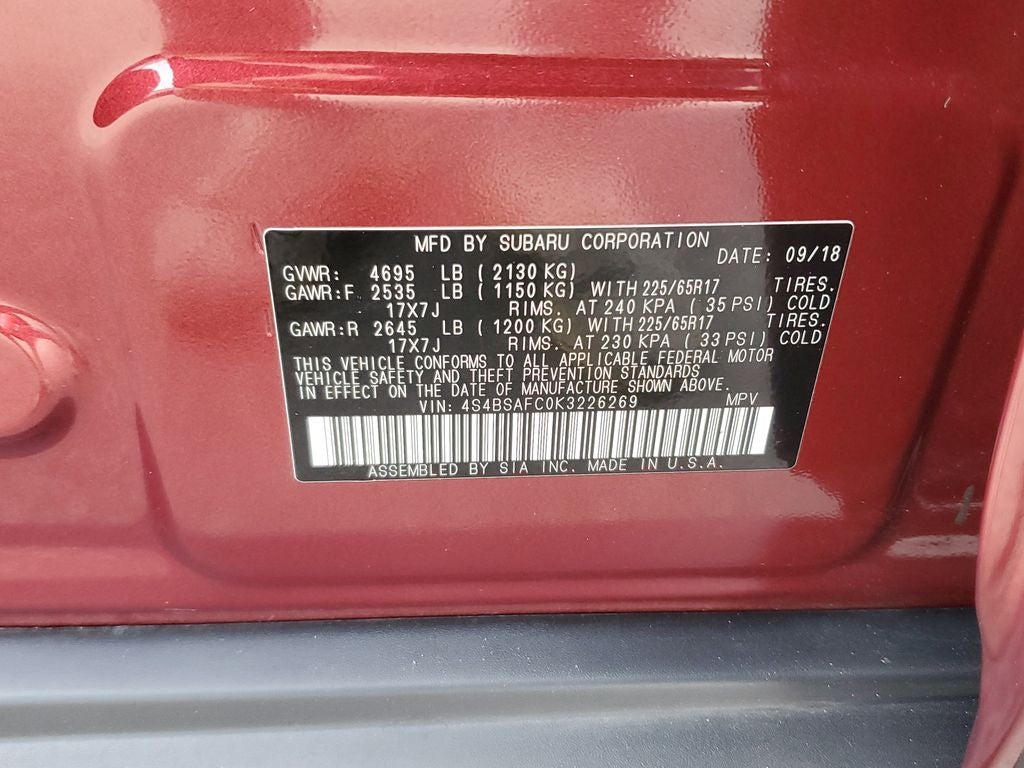 2019 Subaru Outback Premium