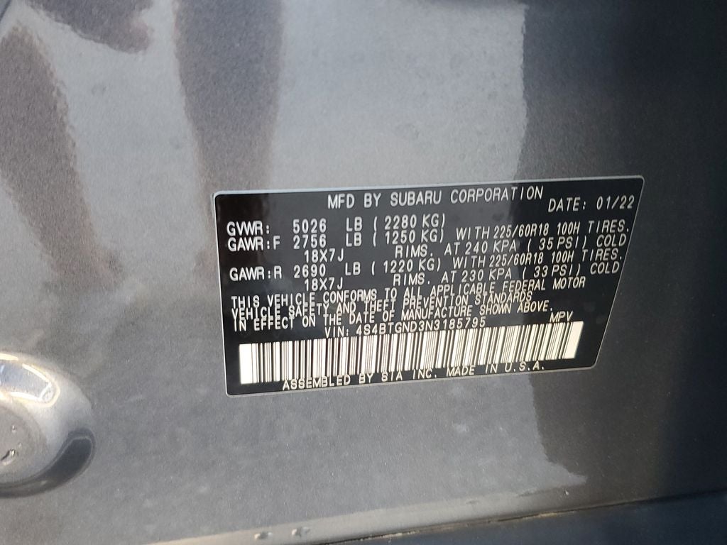 2022 Subaru Outback Limited XT