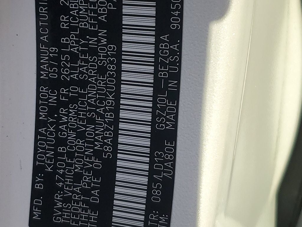 2019 Lexus ES 350 Base