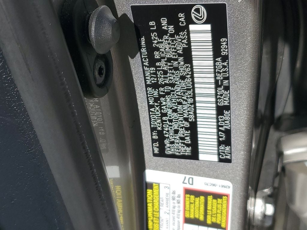 2020 Lexus ES 350 Base