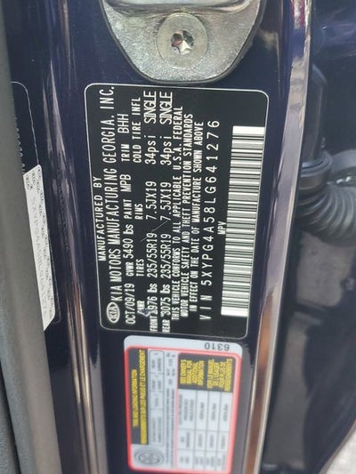 2020 Kia Sorento S