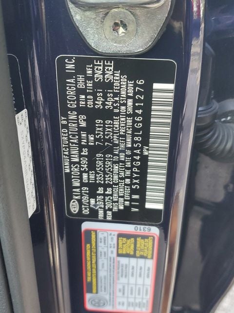 2020 Kia Sorento S