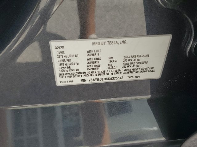 2025 Tesla Model Y Long Range