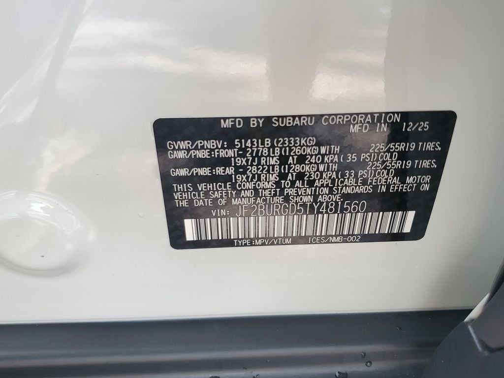 2026 Subaru Outback Limited XT