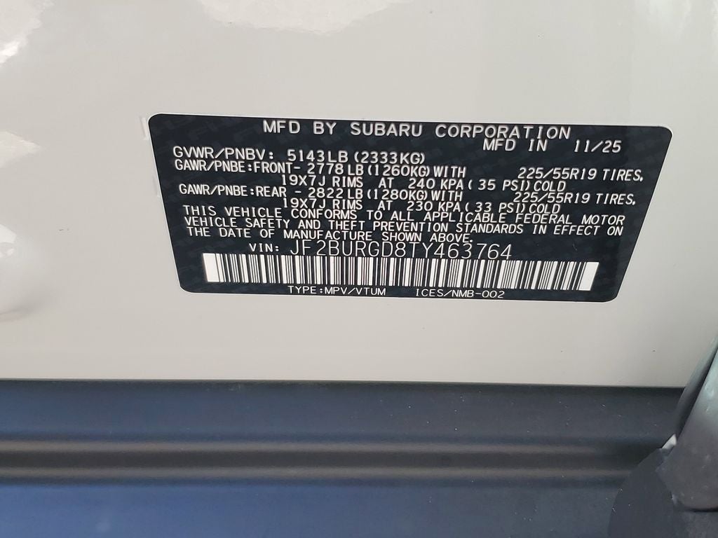 2026 Subaru Outback Limited XT