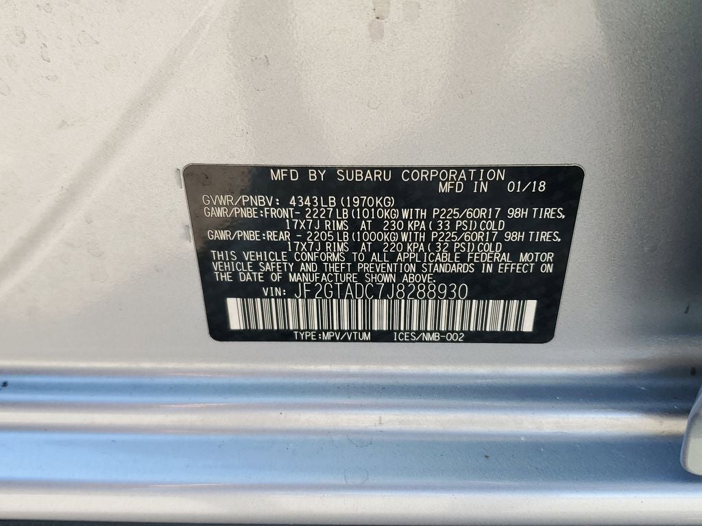 2018 Subaru Crosstrek Premium