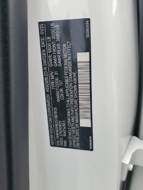 2025 Volvo XC90 Plug-In Hybrid T8 Plus 7 Passenger 2025.5