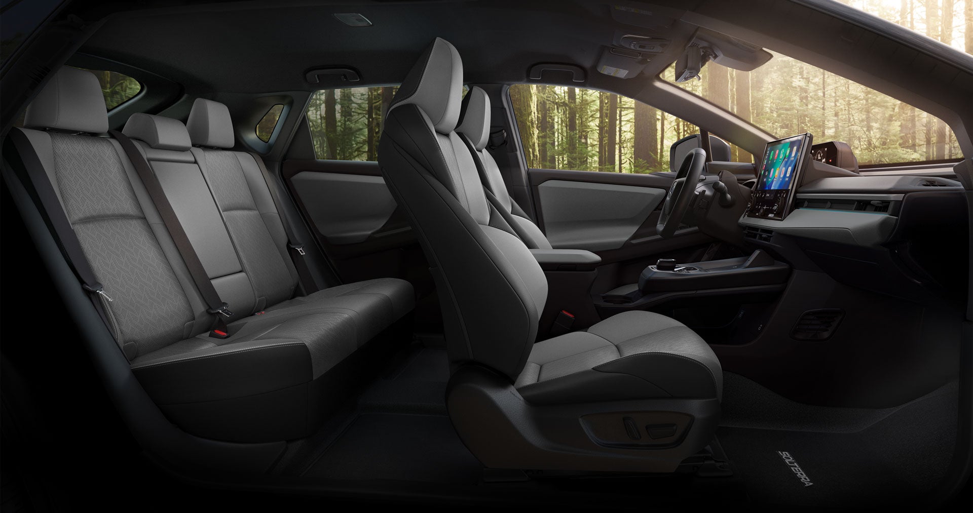 2027 Subaru Solterra Limited Shown in Gray StarTex