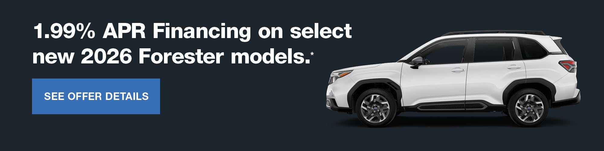 Dark Blue Background and White Forester