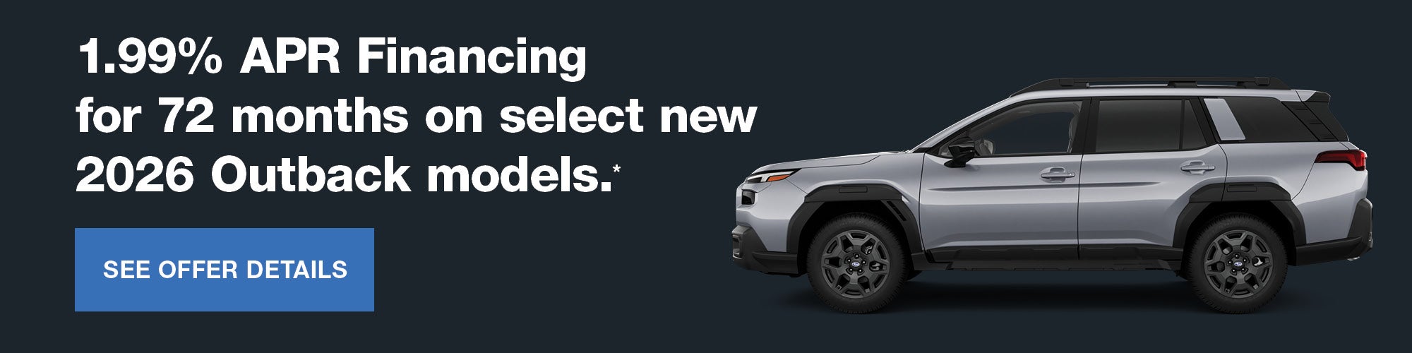 Dark Blue Background and Silver Outback