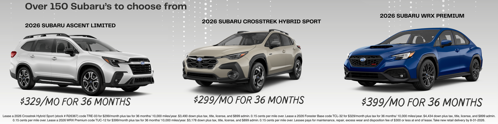 Subaru Lease Offers