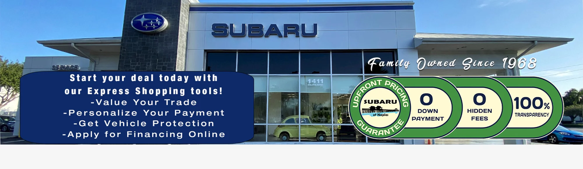 Start Your Deal Today at Subaru of Naples in Naples FL