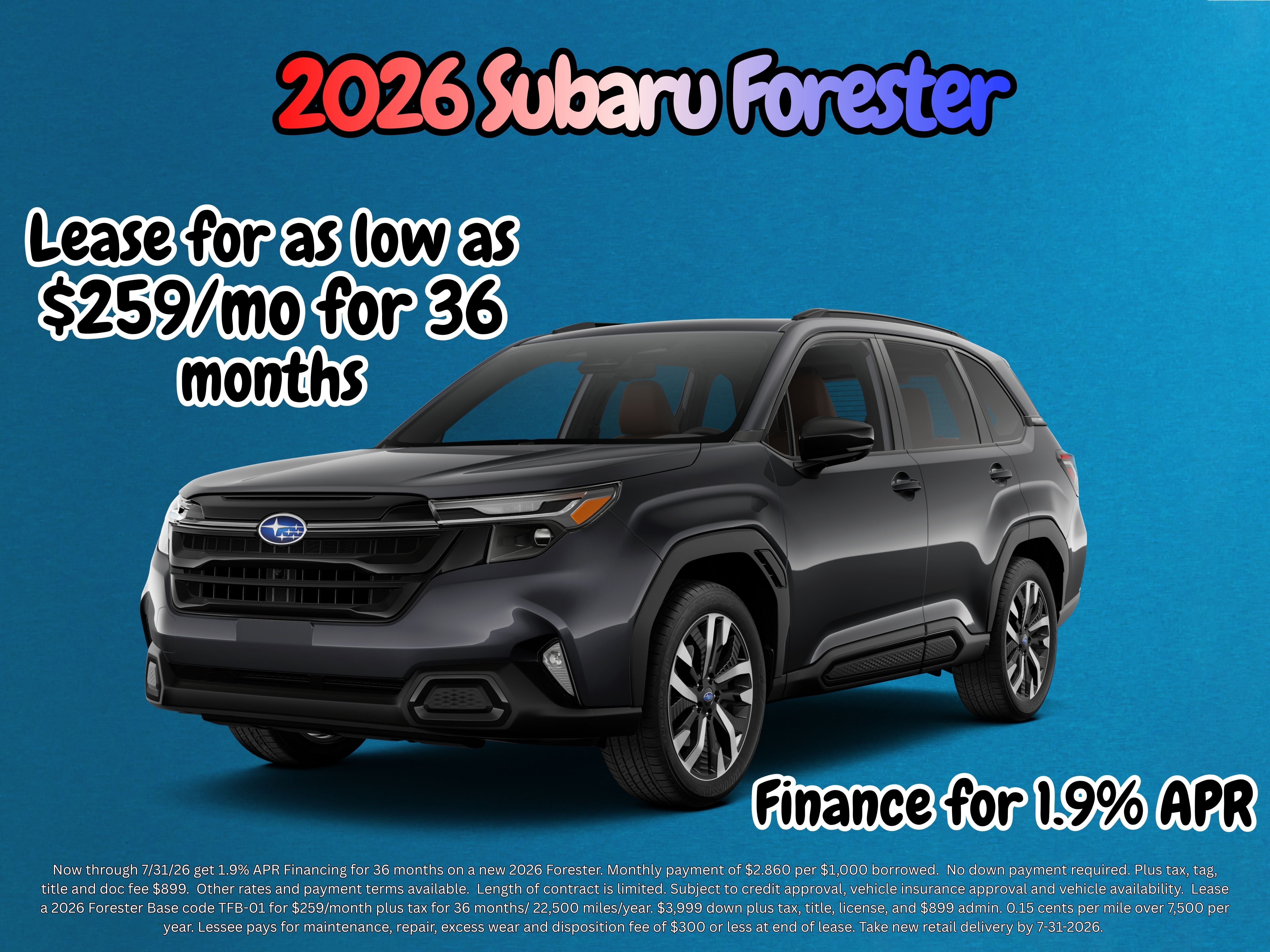 2026 Subaru Forester