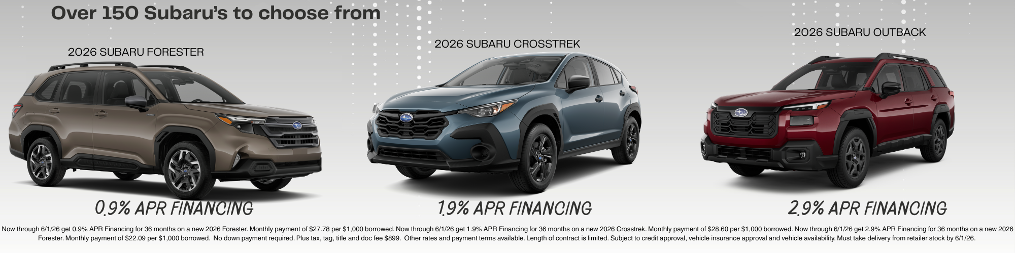 Subaru Models