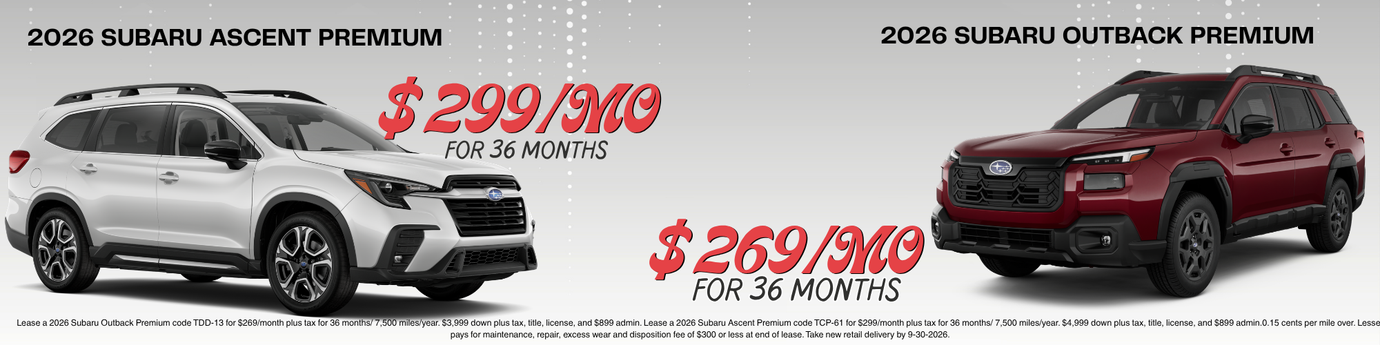 Subaru Offers