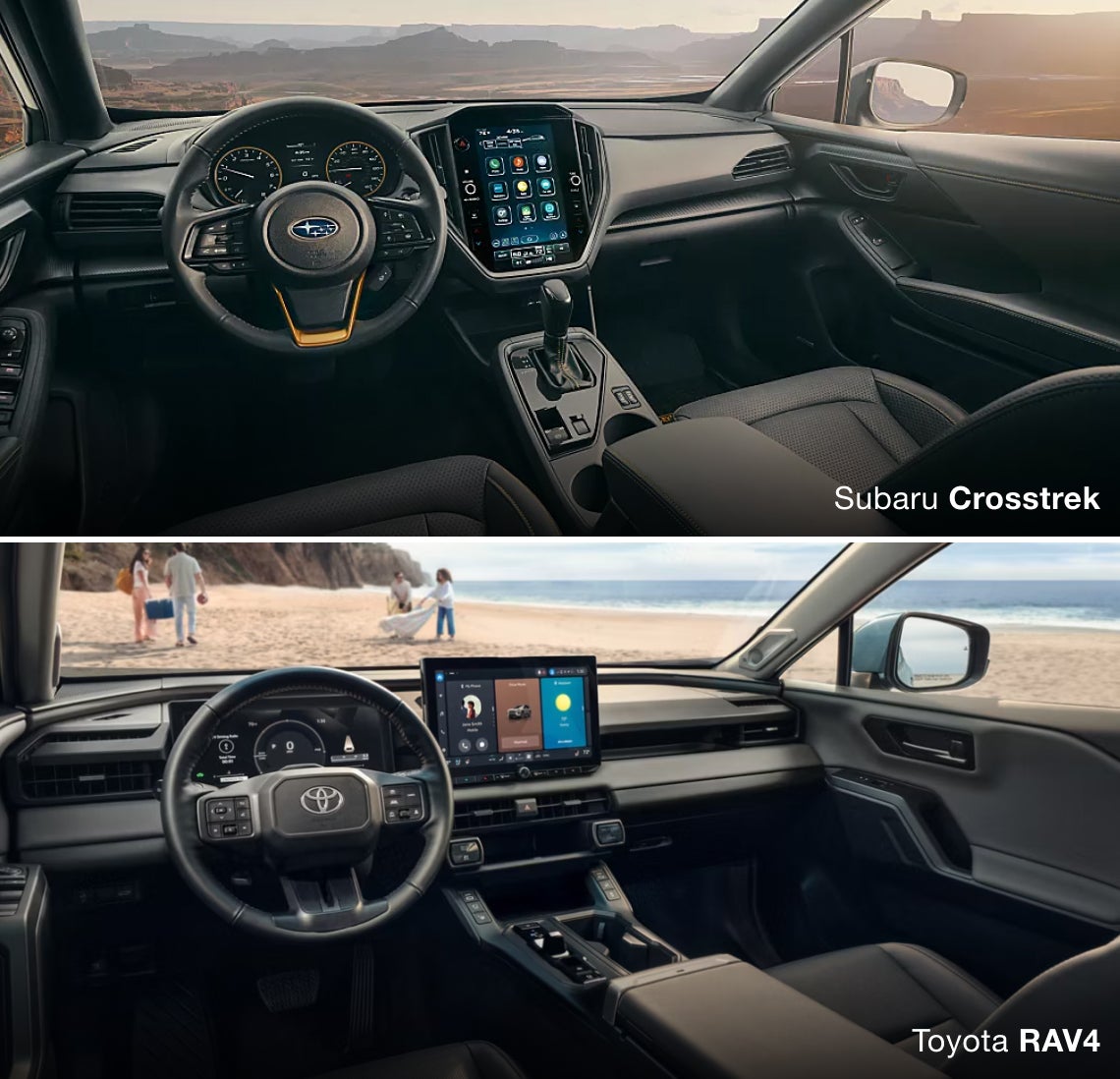 Compare Toyota RAV4 and Subaru Crosstrek Technology & Price