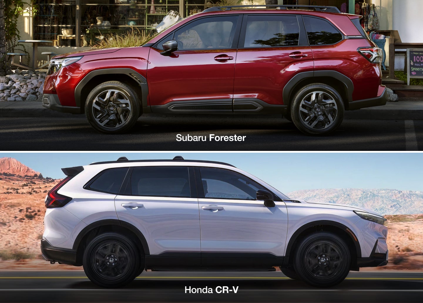 Subaru Forester vs. Honda CR-V Dimensions