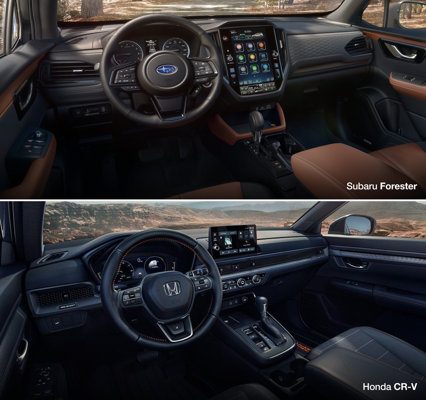 2026 Forester vs. CR-V Interior and Tech Features